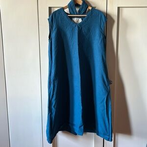 nPL sleeveless linen dress